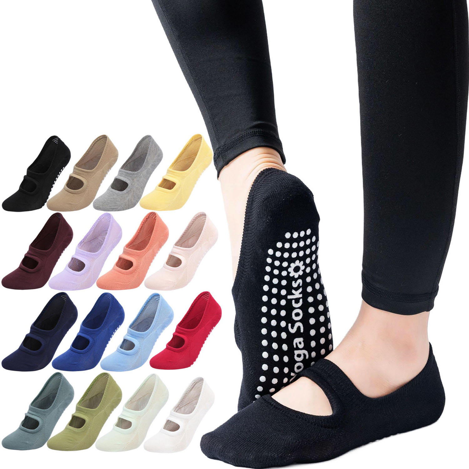 Ankle Weights - جوارب يوجا نسائية عالية الجودة مضادة