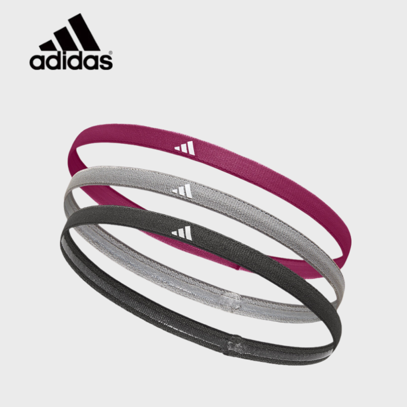 Yoga Fitness Band - أربطة شعر من أديداس، 3 قطع،