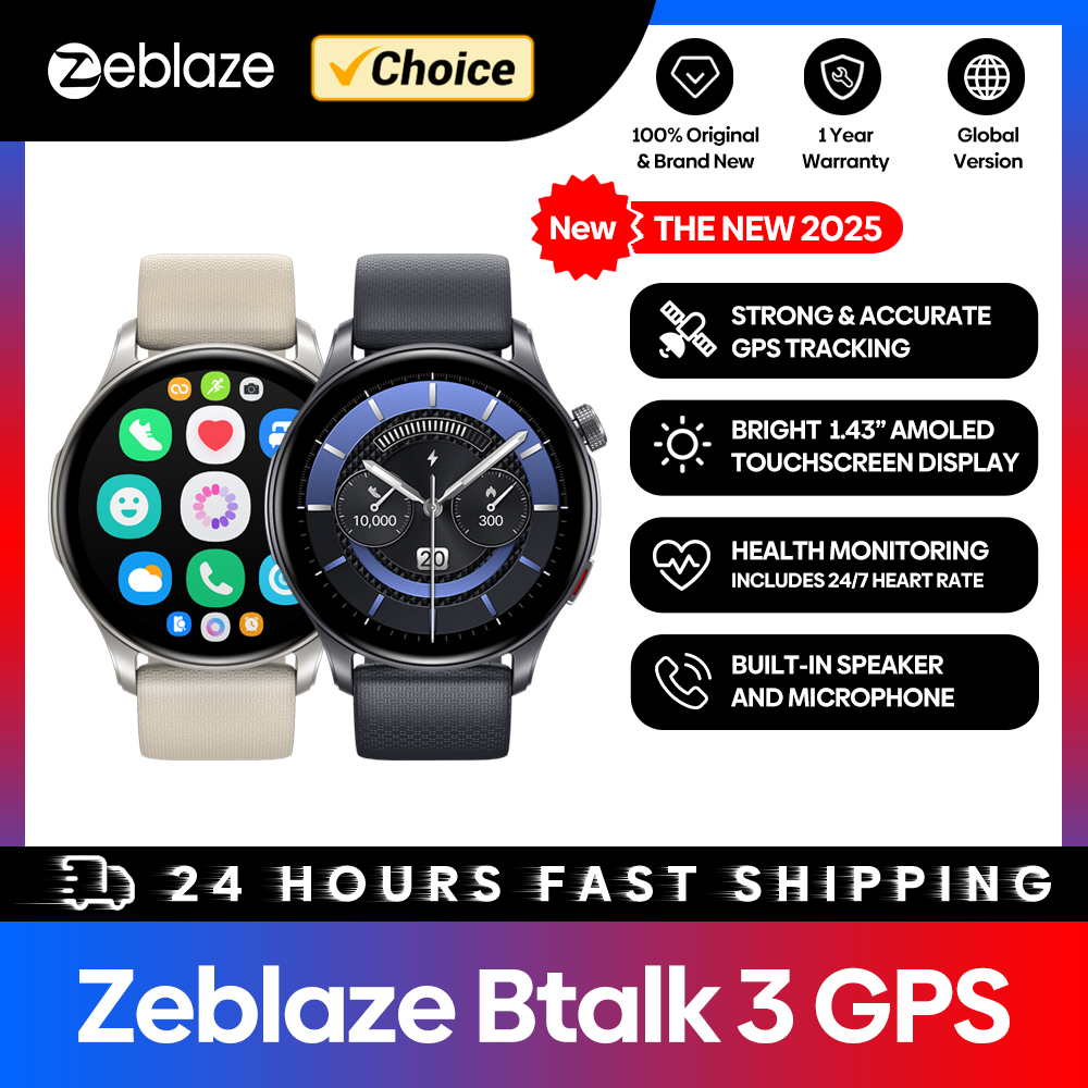 Wrist Wraps Fitness - جديد Zeblaze Btalk 3 GPS Smartwatch