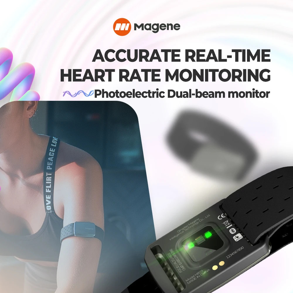 Magene H803 مراقب معدل ضربات ا - مراجعة Wrist Wraps Fitness وسعره