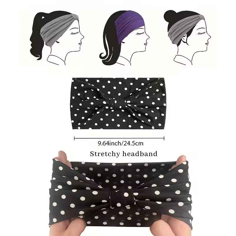 البولكا نقطة معقود Headbands ب - مراجعة Yoga Fitness Band وسعره