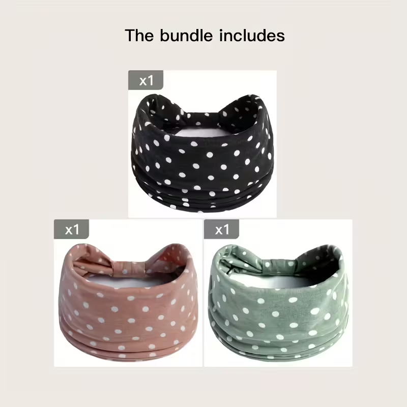 البولكا نقطة معقود Headbands ب - مراجعة Yoga Fitness Band وسعره