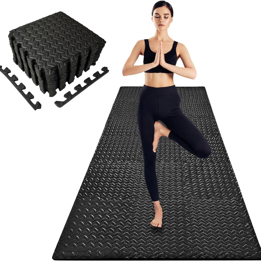 سجادات إسفنجية متشابكة للياقة  - مراجعة Yoga Fitness Room وسعره